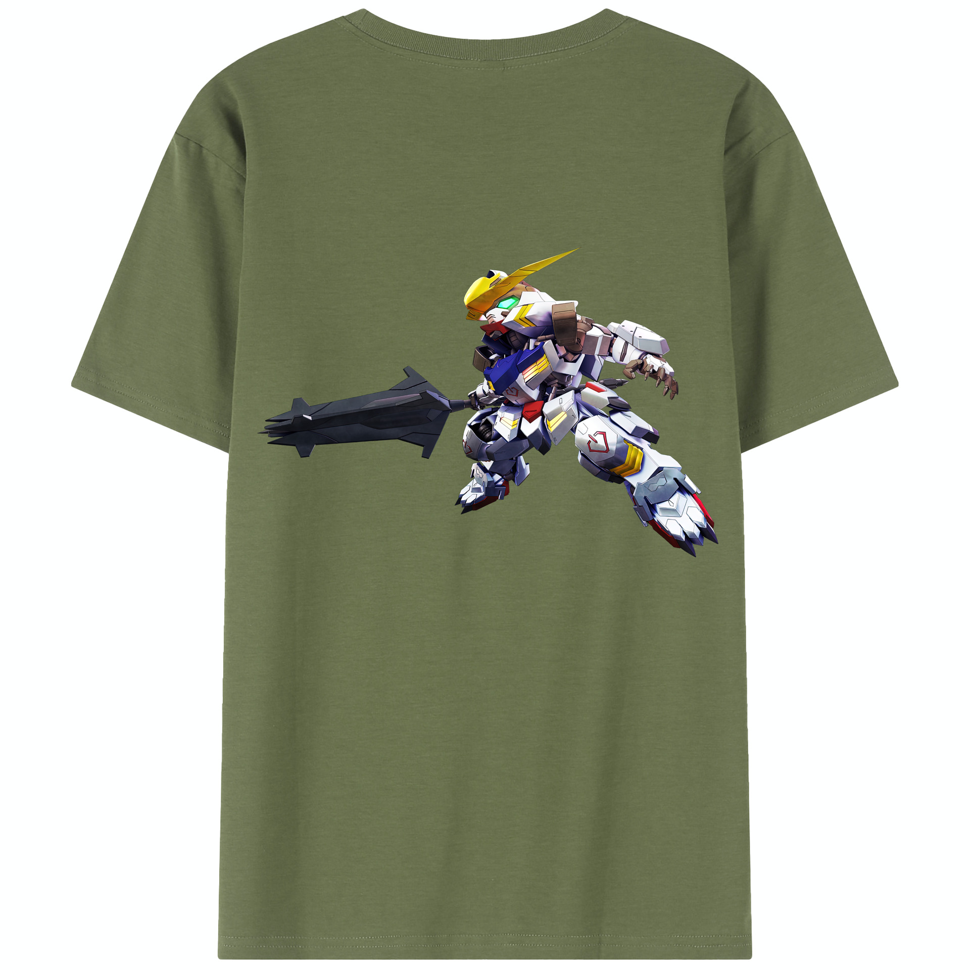 （画像用） 機動戦士ガンダム Mobile Suit Gundam 綿100％半袖Tシャツ（背面プリント）